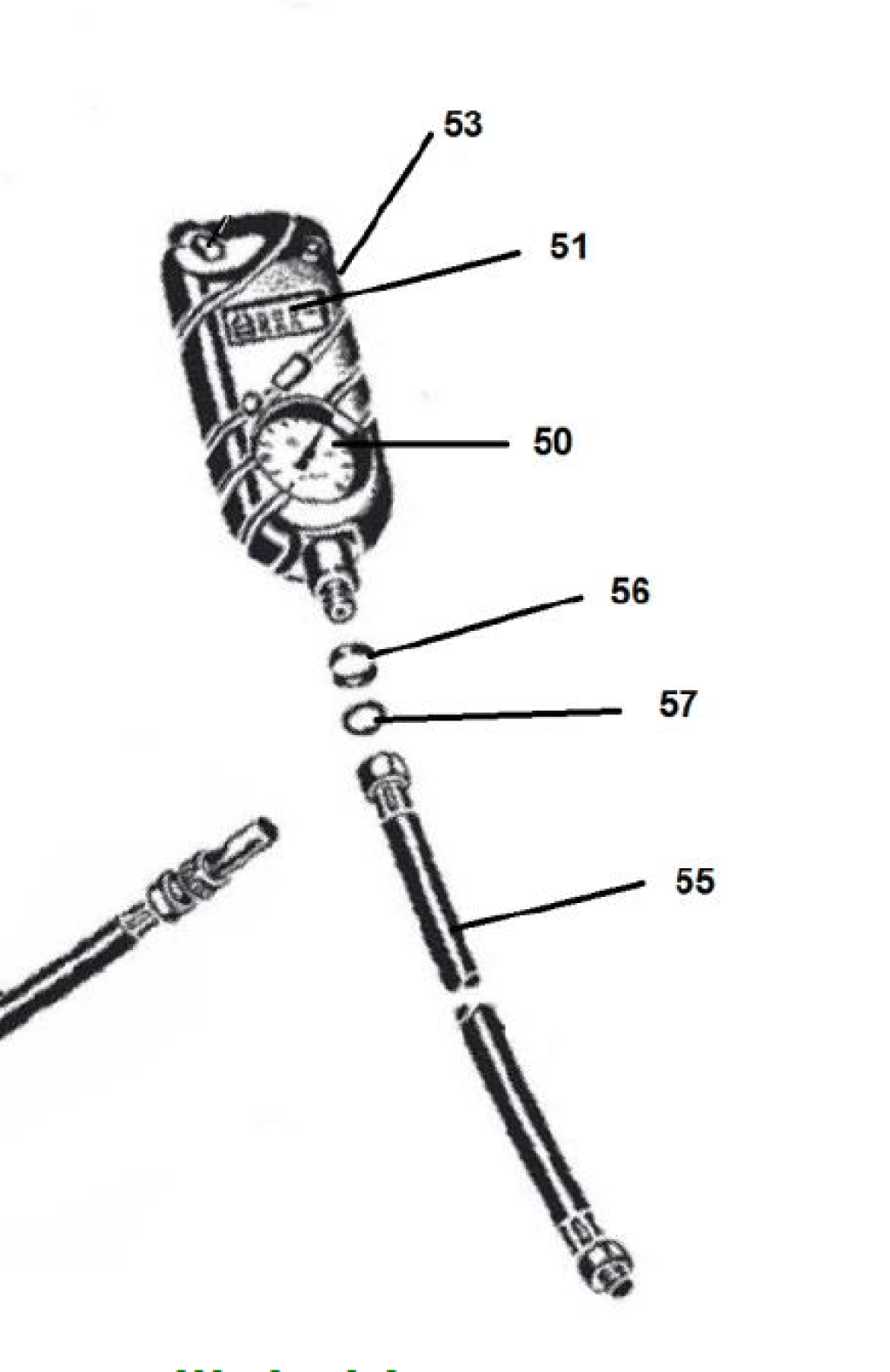 Afdichtring voor manometer /10 stuks